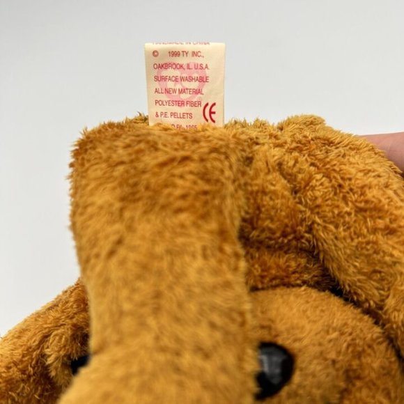 Ty Beanie Babies Collection "Fuzz" Brown Bear 1999 Stuffed Animal Plush - Picture 7 of 7